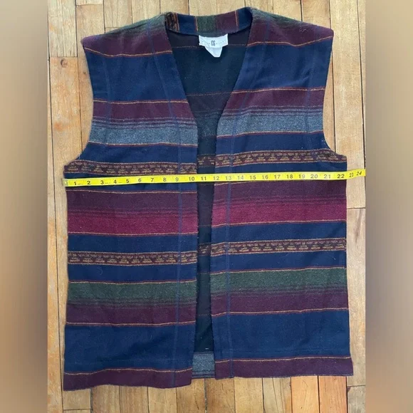 Vintage Cotton Ginny Southwestern vest- Men’s Medium or Women’s Large - Picture 5 of 10